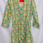 Matilda Jane  Green Acres Floral Print Button Down Tunic Top Mini Dress size SM Photo 0