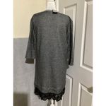 Dolan Left Coast Collection Sweater Dress Womens XS Lace Hem Zipper Pockets USA Photo 3