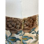 Vintage Barrie Pace Silk Floral Bandana Skirt Size 10 – Made in Korea, Back Zip Photo 4
