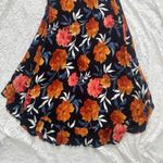 Fika The Brand Women's Dress Size Small Black With Orange, Pink, Blue Floral Orange Photo 8