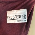 Vintage KC Spencer Dark Red Velvet Dress Size undefined Photo 7