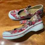Dansko  Vegan Canvas Pink Floral Mary Janes 40 Bohemian vintage comfort hippy Photo 0