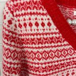 American Eagle NWT  Winter Nordic Holiday Patterned Cropped Knit Sweater Size M Photo 3