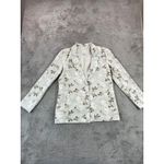Joie NWT  Floral Linen Blend Blazer Neutral Tan White‎ Botanical Jacket Size M Photo 1