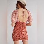 Free People  Tessa Dress Floral Print Mini Dress in Pink and Red Size S Photo 2