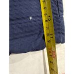 Lilly Pulitzer  Women's Size 00 Navy Blue Seersucker Scalloped Hem Shorts Photo 7