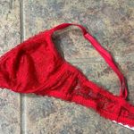 Victoria's Secret [] large red lace bralette Photo 5