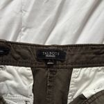 Talbots  Womens Size 6 Pants Modern Fit Zip Pockets Dark Green Zip Leg Photo 5