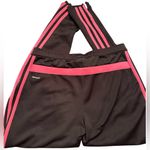 Adidas  women’s Joggers Black with Pink Stripes Photo 1