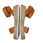 Olivia Miller Beach Open Toe Slingback Espadrille Wedge Sandals Cognac Size 10 Photo 6