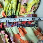Gianni Bini floral Erynn Romper foam bouquet v neck waist tie size large Photo 13