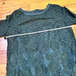 Loft  Emerald Green lace dress with quarter sleeve vtg. inspired Photo 6