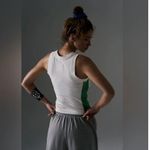 Free People NWOT MOVEMENT Powerwalk Tank Green & White Photo 1