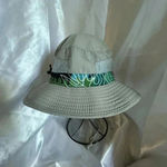 Panama Jack  UNISEX HAT ONE SIZE SUN HAT TAN BLUE PRINT DESIGN UNDER SIDE… Photo 1