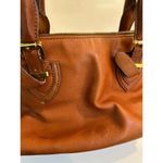 J.Crew  Women's Brown Genuine Leather Teddie Satchel Bag Photo 3