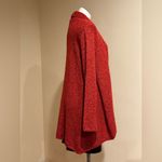 Habitat Habit’s Clothes To Live In Bright Orange Red Chunky Knit Oversized Cardigan Sz S Photo 2