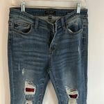 Judy Blue  Buffao Plaid Distressed Skinny Jeans Photo 3