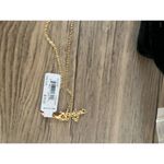 Rebecca Minkoff  Gold Pearl Lariat Necklace Photo 1