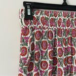 Boden Crinkle Wide Leg High Rise Viscose Lightweight Trouser Pant Pink Green 4 White Photo 3