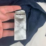 Patagonia  size large Navy quilted Crewneck sweatshirt Organic Cotton Top long sl Photo 7
