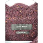 Isabel Marant Ilia Cut Out Alpaca and Mohair Blend Bordeaux Sweater Size 38 Photo 5