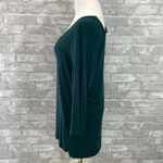 Nine Britton  Deep Green Long Sleeve Top Photo 1