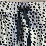 Betsey Johnson Black & White Animal Print Cotton Pants & Top Pajama Set M Photo 3