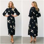 Baltic Born  Karalie Maxi Dress in Navy Blue Floral Size S NWOT FLAWED Photo 1