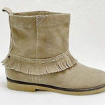 Coolway Free People |  Boots Tan Leather Suede Ankle Boots Leather Fringe A2 Photo 0