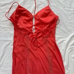 Niki By Niki Livas orange beaded formal maxi dress gown Photo 3