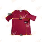 Quacker Factory Red Christmas‎ Reindeer Shirt Bling Rhinestones Large Photo 5