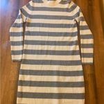 J.Crew  NWT sweater dress Small cream/white stripe turtleneck soft casua… Photo 1
