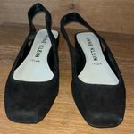 Anne Klein  Slingback flats Square toe black 8.5 suede Photo 7