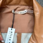 Alice + Olivia OFRA VEGAN LEATHER MINI DRESS WITH TIE BELT Photo 5