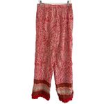 Solitaire ✨ Paisley Floral Coral Lounge Sz Large Pants✨ Photo 2