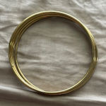Gold 4 Band Bangle Bracelet Minimalist Jewelry Photo 0