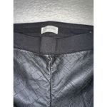 Jessica Simpson Quilted Faux Leather Panel Leggings Edgy Chic Black M Photo 2