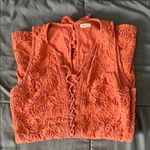 Hollister  Crochet/Lace Romper Orange Size Small Photo 0