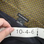 Club Monaco Skirt Womens 4 Gold Yellow Flare Mini Geometric Print Polyester Photo 2