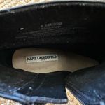 Karl Lagerfeld  FRIEDA ANKLE BOOT IN SUEDE AND LEATHER BLACK SIZE 8.5 Photo 10