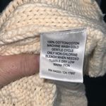 Old Navy  Cream Chunky Cable Knit Short Sleeve Plunging V-Neck Tunic Sweater Med Photo 6