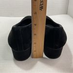 Selby Black Suede Pumps Block Heel Women's 9.5 Narrow 3A Slip On Almond Toe Photo 8