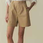 DOEN Danette Shorts In Desert Size 00 NWT Preppy Cotton Tan Photo 0