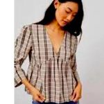 Rails  Noella Stockholm Check Blouse - NWOT - Size Large Photo 1