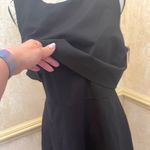 Spanx Ponte Overlay Dress Classic Black Open Cutout Back Cocktail Office Midi XL Photo 8