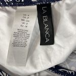 La Blanca SZ 4 Swim Skirt Side Shirred Indigo Mandala Quick Drying Navy Blue New Photo 4