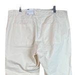 Old Navy Women’s NEW Chino Pants Cream Cotton Blend Mid Rise Casual Size 18 Photo 3