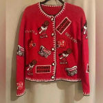 Women’s Red Oklahoma Sooners Vintage Cardigan Size undefined Photo 0