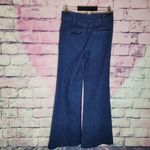 Maeve FOR ANTHROPOLOGIE DEEP BLUE HIGH WAISTED WIDE LEG FLARED JEANS 27 Photo 1