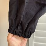 Topshop Black taffeta balloon sleeve double zip crop top size Small Photo 3